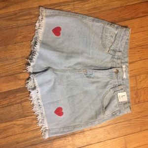Cute heart shorts